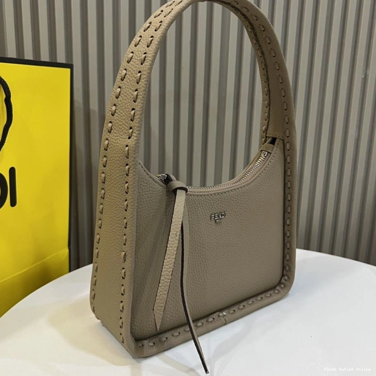 Affordable Cuoio Fendessence Leather Romano Bag Mini Grey In Fendi 0824